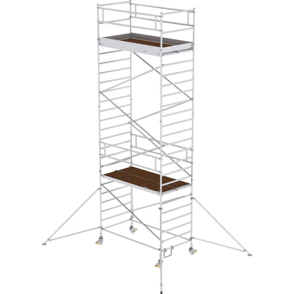 Günzburger Steigtechnik 168635 na roli montaža bez alata Radna visina (maks.): 8.4 m slika
