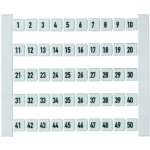 Oznake za redne stezaljke DEK 5 FWZ L1-PE 0354361187 bijele boje Weidmüller 500 kom.