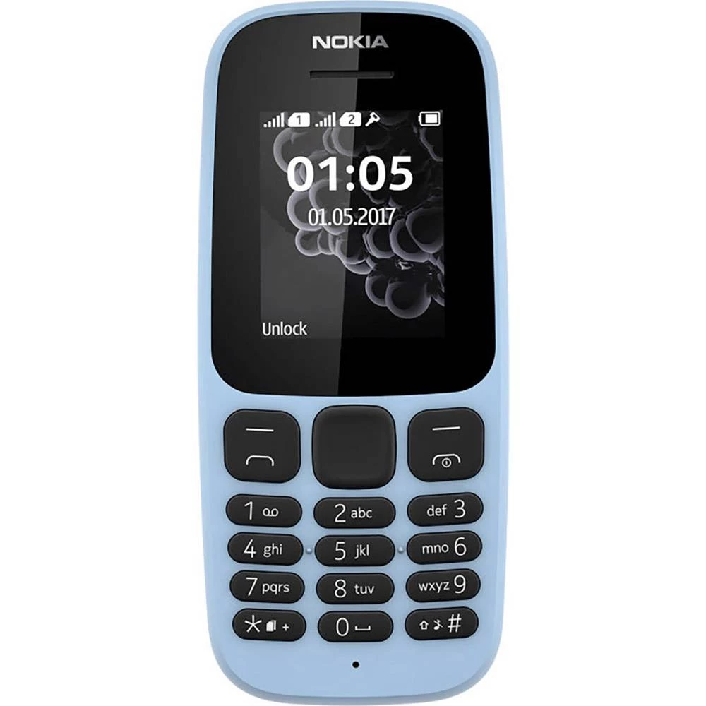 Nokia 105 (2017) Dual SIM mobilni telefon Plava boja slika