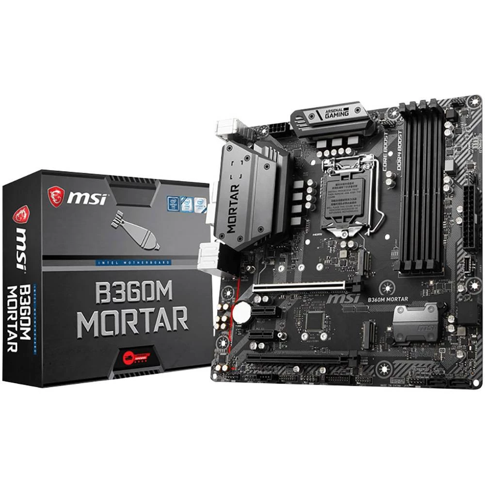 Matična ploča MSI B360M MORTAR mATX Baza Intel&reg; 1151 Faktor oblika Micro-ATX Set čipova matične ploče Intel&reg; B360 slika