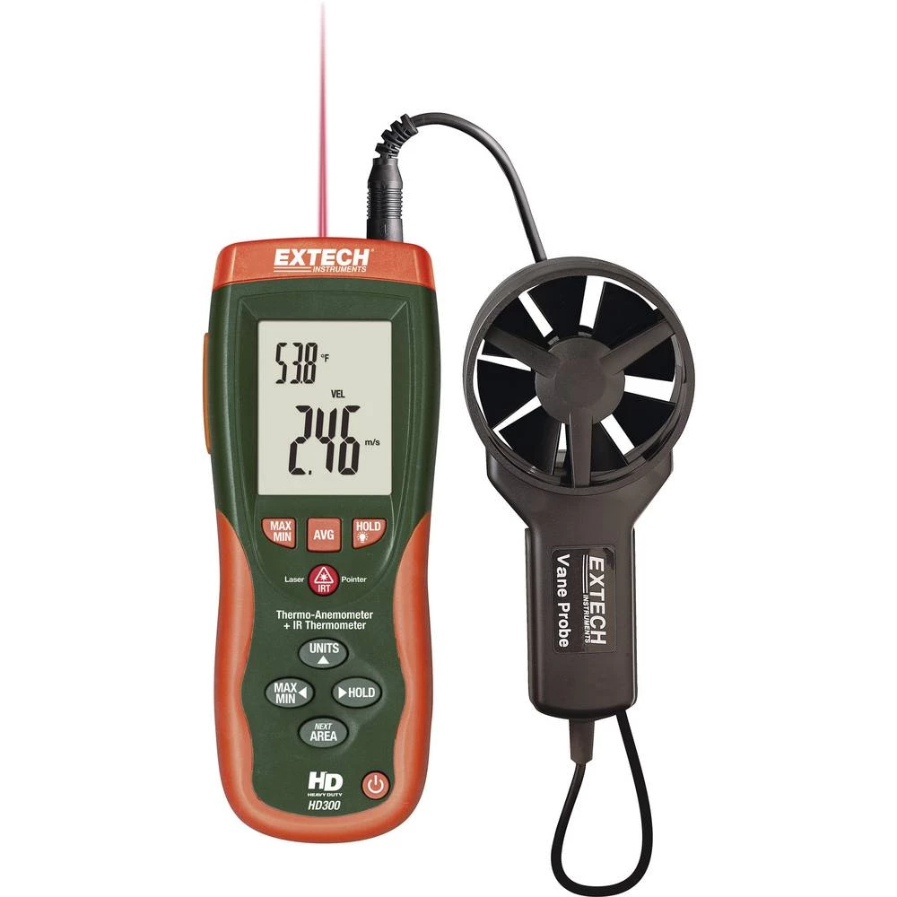 Anemometar Extech HD300 0.4 Do 30 m/s Kalibriran po DAkkS slika