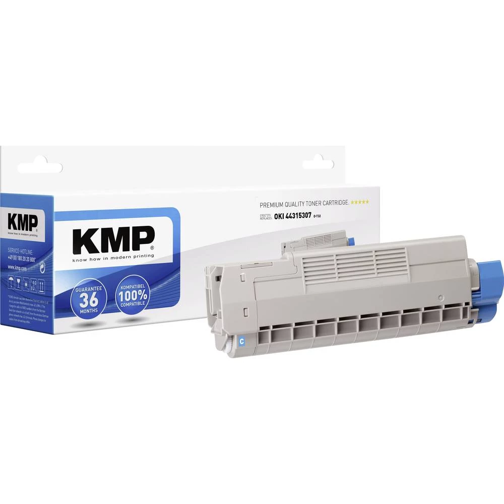 KMP Toner zamijena OKI 44315307 Kompatibilan Cijan 6000 Stranica O-T32 slika