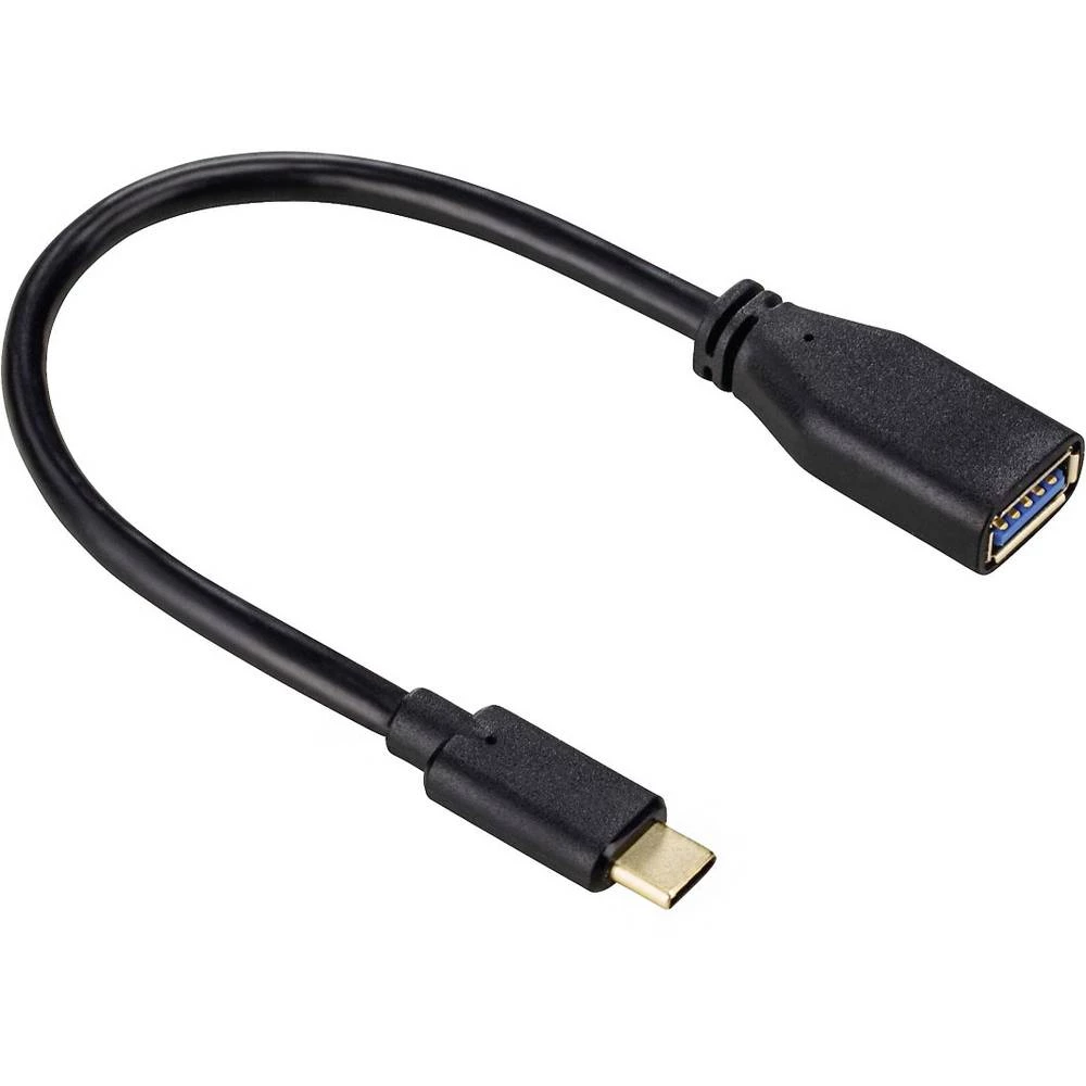 USB 2.0 Adapter [1x Muški konektor USB-C&trade; - 1x Ženski konektor USB 2.0 tipa A] Crna Hama slika