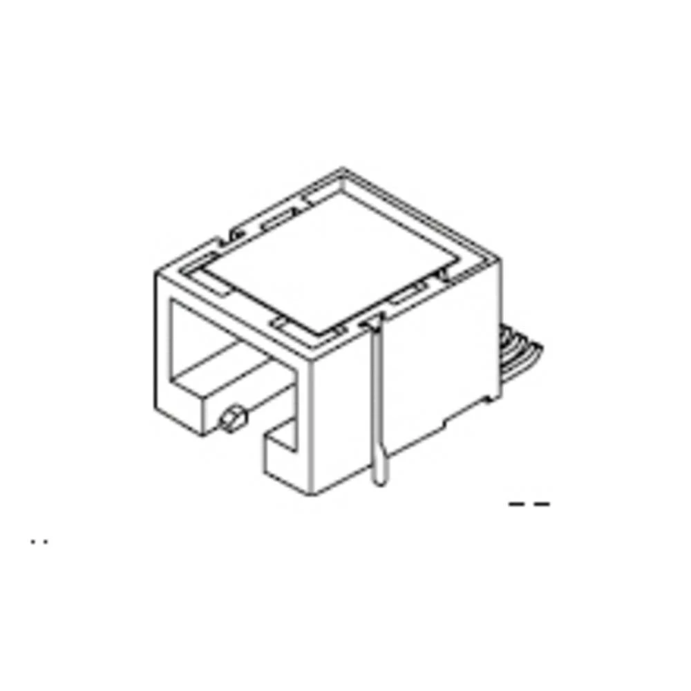 Molex Cat 3 Mod Jack/Plug 855025005 ženski konektor crna kom. slika