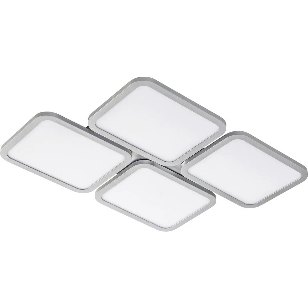 WOFI Reev 4flg 9488.04.70.8000 LED stropna svjetiljka srebrna 30 W RGBw upravlj slika