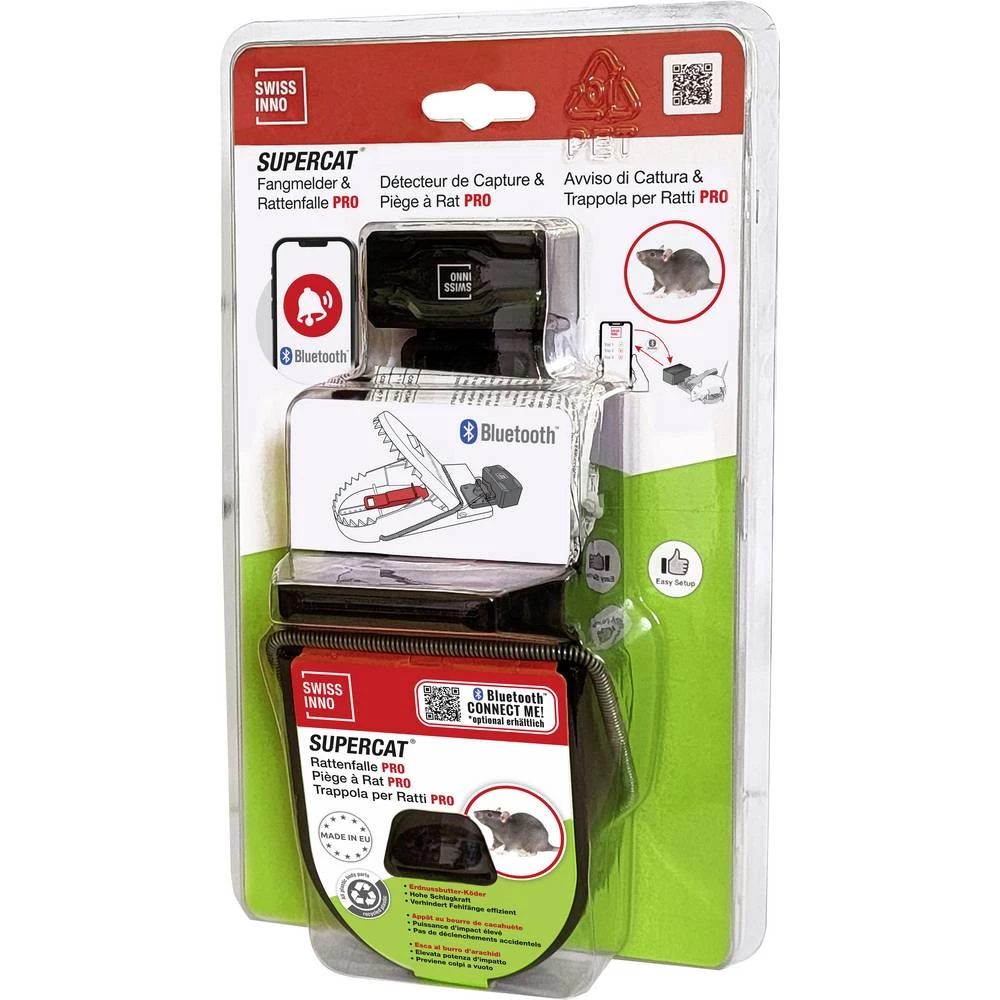 Swissinno Fangmelder Connect + SuperCat Rattenfalle Pro zamka za štakore 1 kom. slika