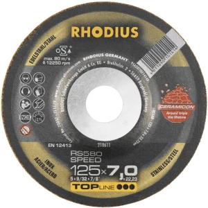 Ploča za grubu obradu s glavom 125 mm 22.23 mm Rhodius RS580 SPEED 210611 1 ST slika
