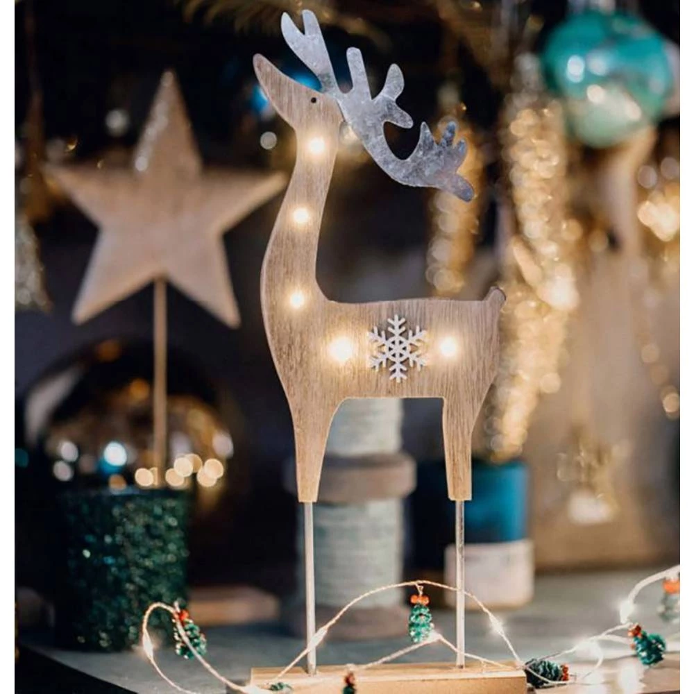 Hellum 524079 Sob Toplo-bijela LED Drvo (obojeno) slika