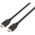 HDMI priključni kabel [1x HDMI-utikač 1x HDMI-utikač] 5 m crn slika