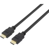 HDMI priključni kabel [1x HDMI-utikač 1x HDMI-utikač] 5 m crn