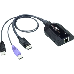 ATEN KVM adapterski kabel [1x muški konektor USB 2.0 tipa a, muški konektor displayport - 1x ženski konektor RJ45] slika