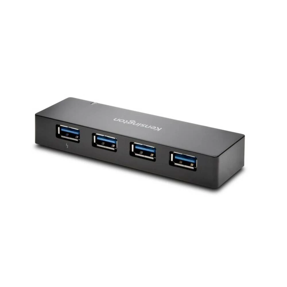 Kensington UH4000C čvorište s 4 priključka, USB 3.0 s funkcijom punjenja Kensington UH4000C 4 Port Hub 4 ulaza USB 3.0-hub  crna slika