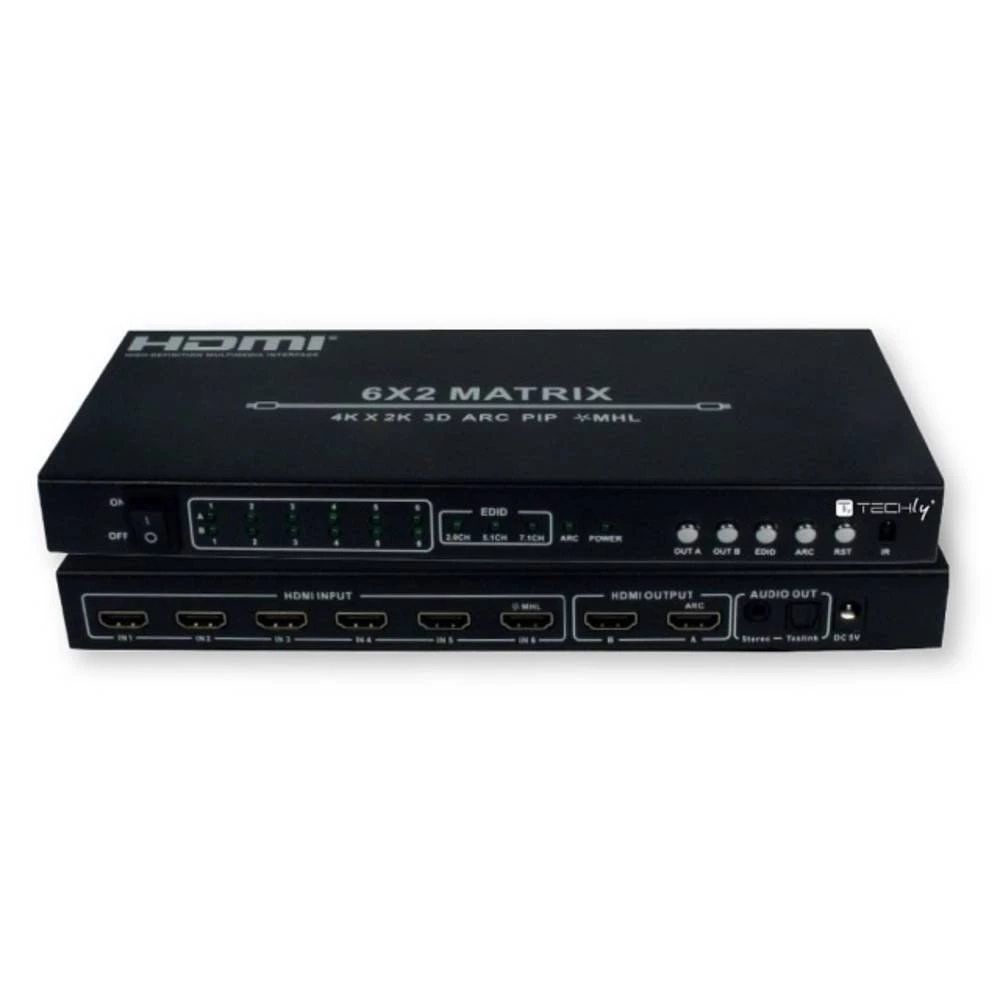 6x2 uklaza HDMI prekidač Matrix TECHly IDATA-HDMI-H62 1920 x 1080 piksel slika