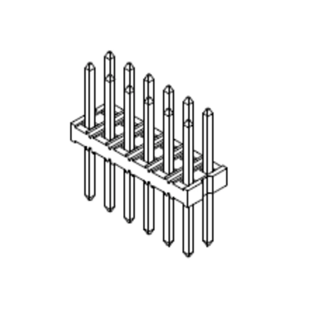 Molex ugradna standardna letva s muškim kontaktima 877584616 1 St. Tray slika
