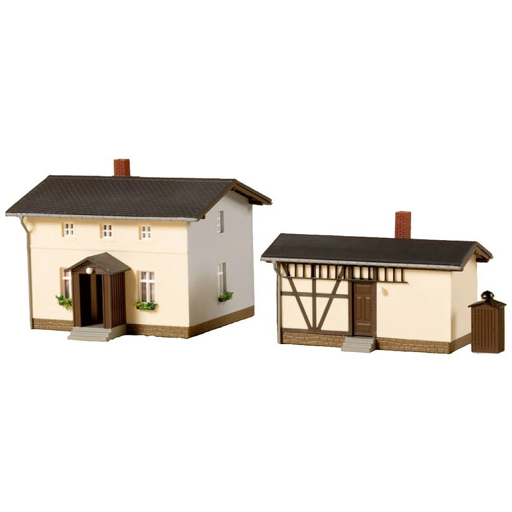 Auhagen 13347 tt Signalistička kuća sa pomoćnom zgradom slika