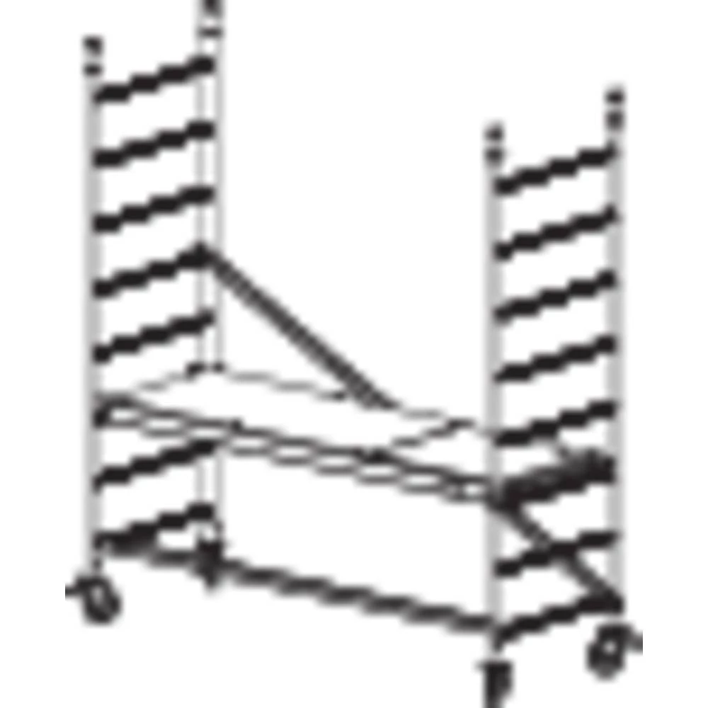 Sinterbronze (value.2976892) Skela Mobilna Radna visina (maks.): 2.90 m Krause ProTec 910110 Srebrna 43 kg slika