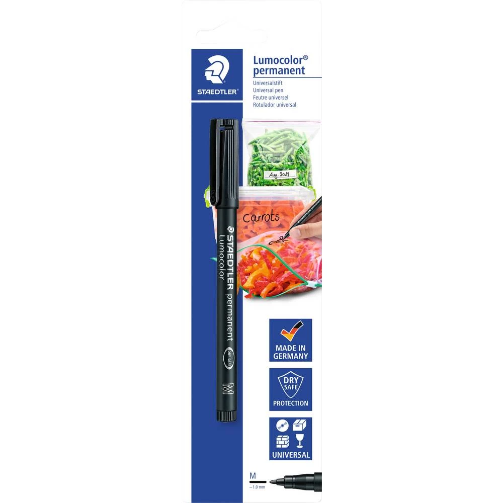 Staedtler Lumocolor 317-9 BK-1 trajni marker crna vodootporno: da slika