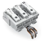 mrežna priključna stezaljka kruti: 0.5-1.5 mm² Broj polova (broj): 3 WAGO 294-5213 500 St. bijela