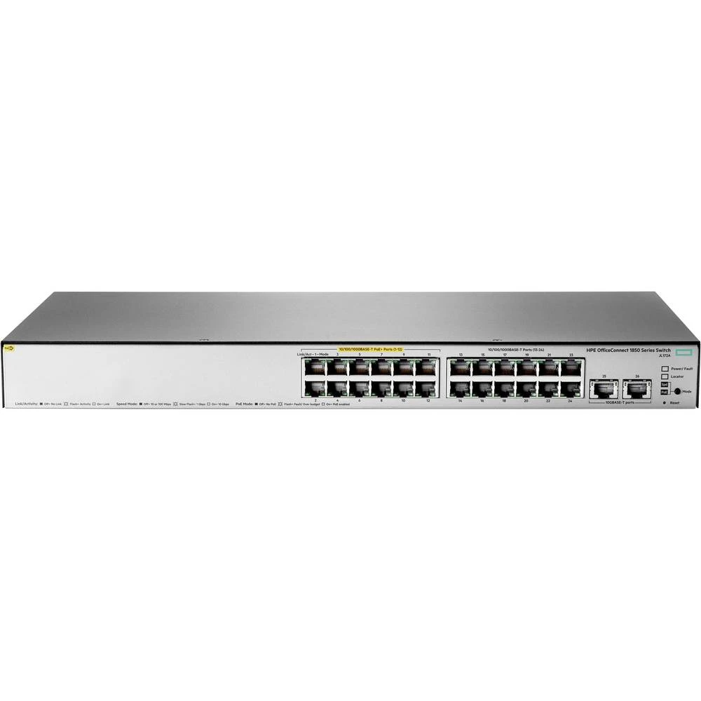 Hewlett Packard Enterprise HPE OfficeConnect 1850 24G 2XGT PoE+ 185 Upravljani mrežni preklopnik PoE funkcija slika