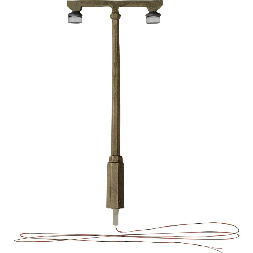 H0 Ulična svjetiljka Dvostruka Gotovi model Woodland Scenics 1 ST slika