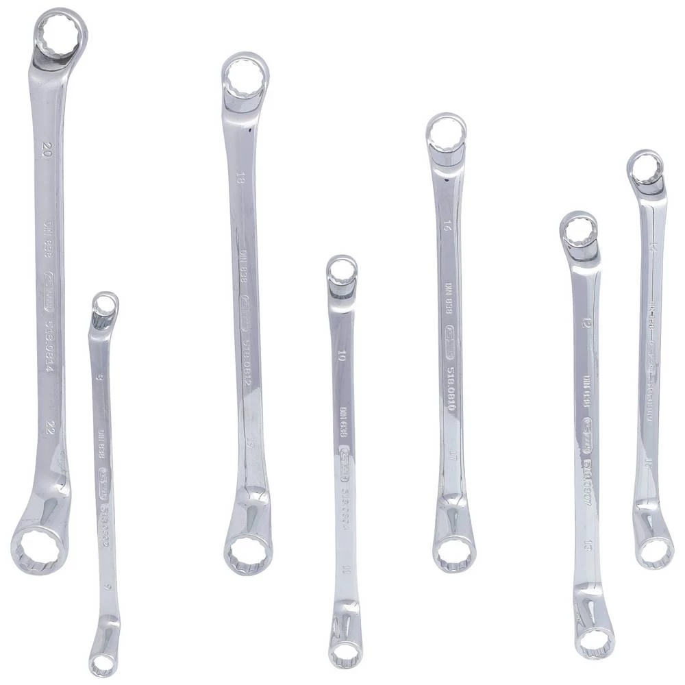 KS Tools 5180847 518.0847 komplet duplih prstenastih ključeva Veličina ključa (metrička) (naslov) 8 - 22 mm slika