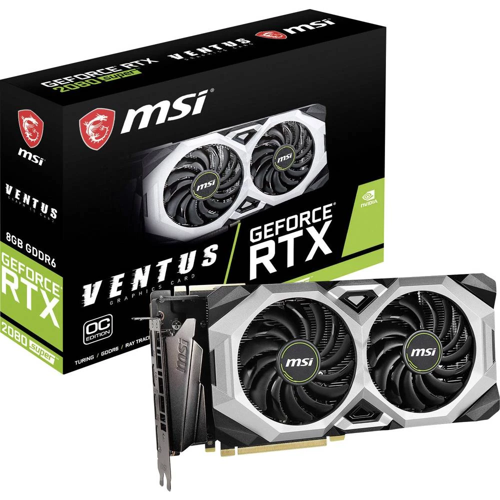 Grafička kartica MSI Gaming Nvidia GeForce RTX2080S Ventus XS 8 GB GDDR6-RAM PCIe x16 HDMI&trade;, DisplayPort slika