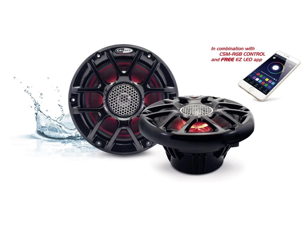 2-sustavski koaksialni zvučnici za ugradnju 120 W Caliber Audio Technology CSM16RGB/B slika