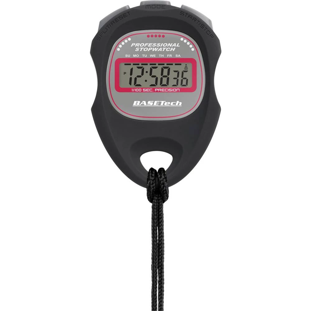 Basetech WT-034 Štoperica digitalna Crna slika