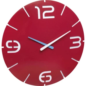 Kvarčni Zidni sat TFA 60.3047.05 35 cm x 3.5 cm Crvena slika