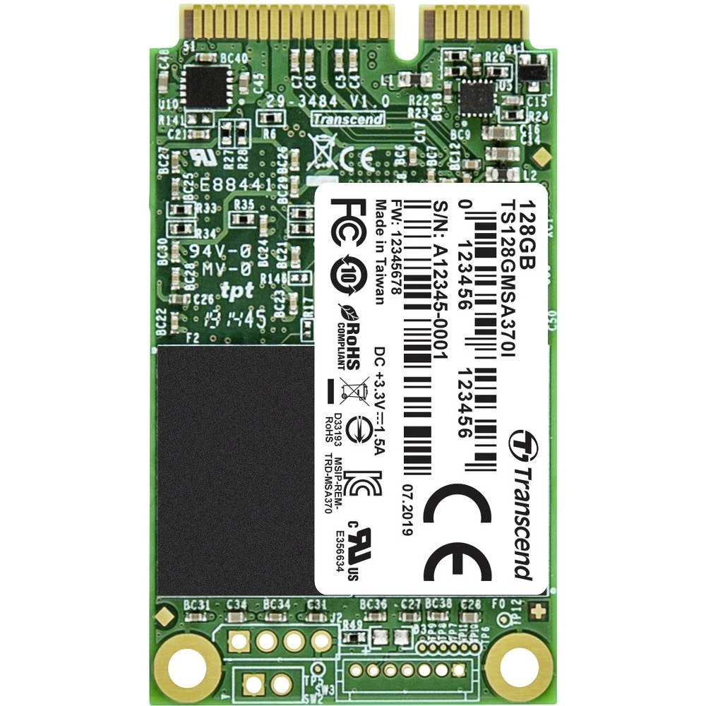 Transcend MSA370I 128 GB unutarnji mSATA SSD SATA 6 Gb/s maloprodaja TS128GMSA370I slika