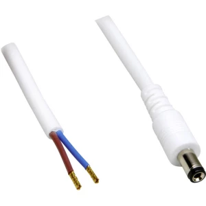 TRU COMPONENTS Niskonaponski priključni kabel Niskonaponski adapter-Slobodan kraj kabela 5.50 mm 2.50 mm 0.50 m 1 ST slika