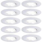 LED ugradno svjetlo za kupaonicu 10-dijelni komplet 60 W Neutralno-bijela Paulmann 99922 Calla Mat-bijela