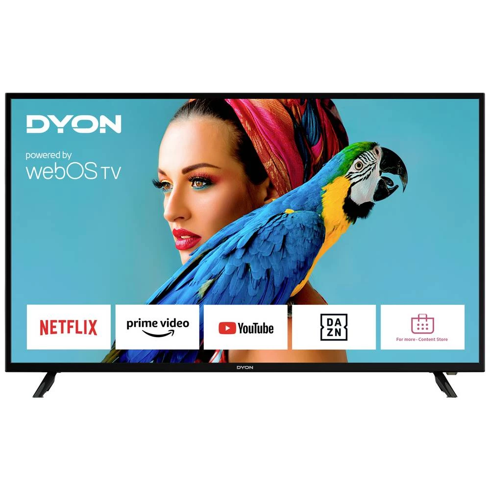 Dyon Smart 50 X-EOS LED-TV 125.7 cm 50 palac Energetska učinkovitost 2021 G (A - G) DVB-T2, dvb-c, dvb-s, full hd, Smart TV, WLAN, pvr ready, ci+ crna slika