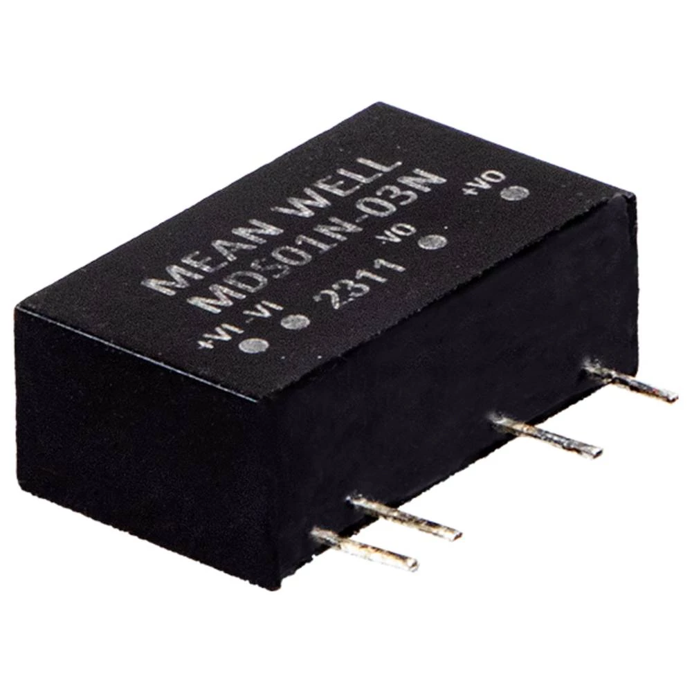 MEAN WELL MDS01L-15N DC/DC pretvarač za tiskano vezje 15 V 0.067 A 1 W Broj izlaza: 1 x Content 1 kom. slika