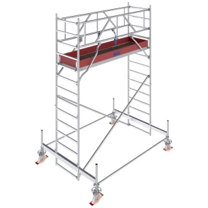 Krause 774019 FahrGerüst aluminij na roli mobilna Radna visina (maks.): 4.50 m srebrna 132 kg slika