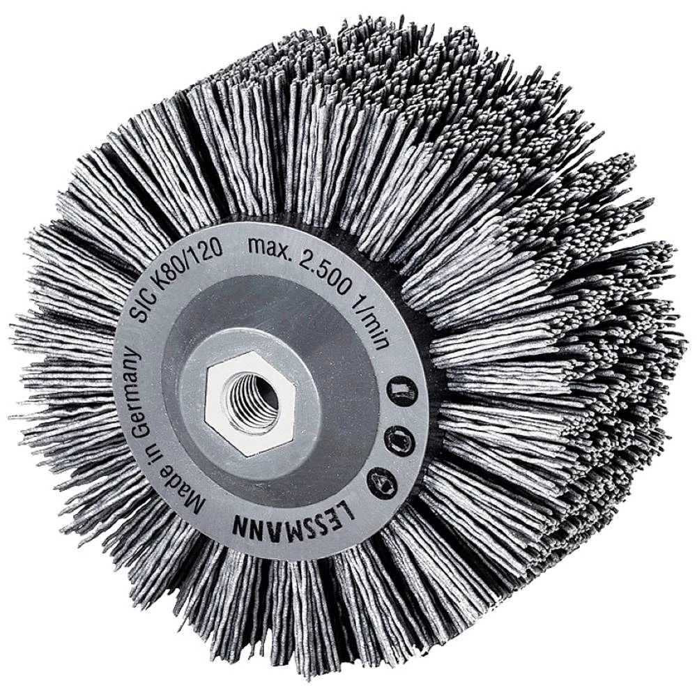 Lessmann Okrugla četka D.140mm M14 SiC abrazivne čekinje K.80 60mm 2500min  402880 1 St. slika