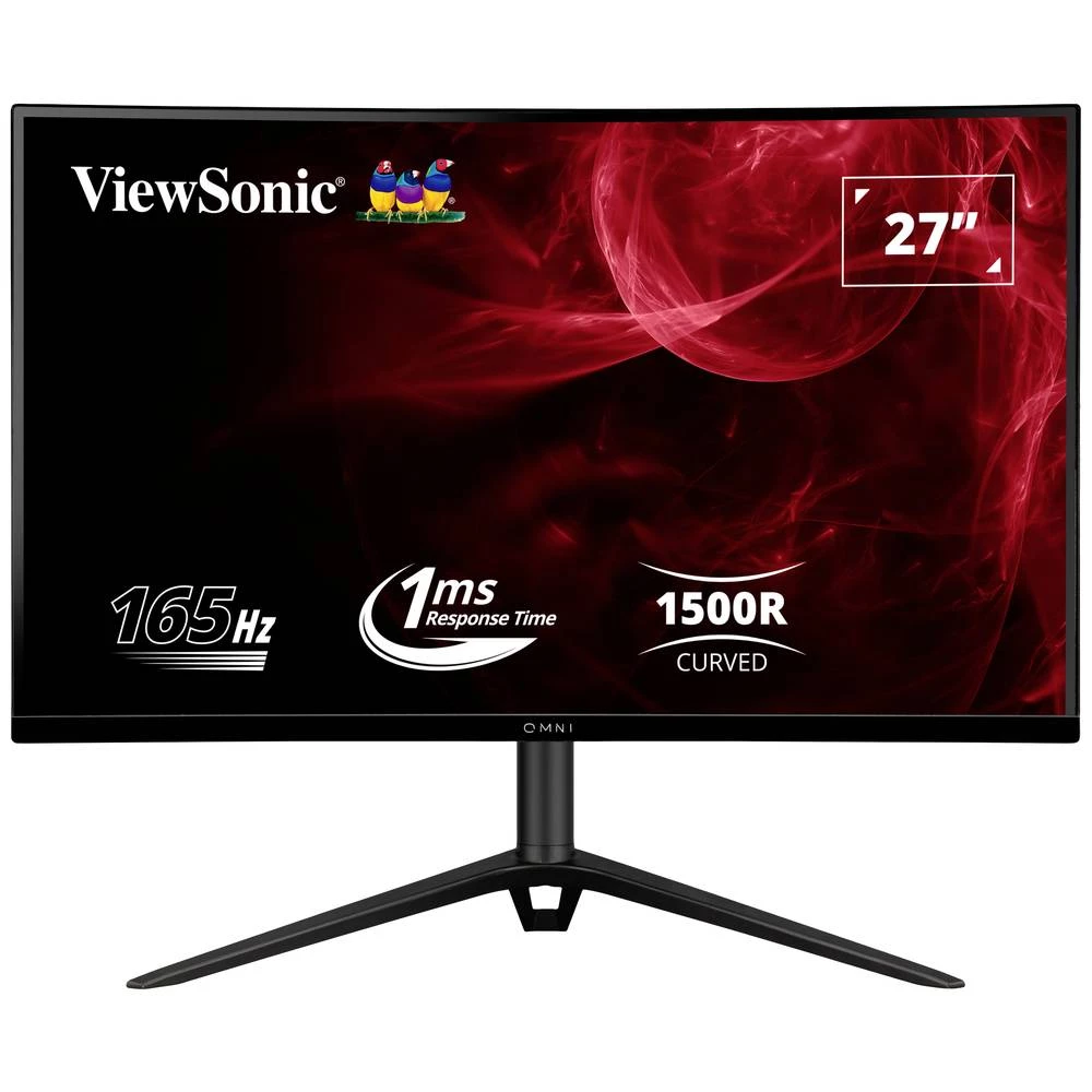 Viewsonic VX2718-2KPC-MHDJ LED zaslon 68.6 cm (27 palac) Energetska učinkovitost 2021 G (A - G) 2560 x 1440 piksel QHD 1 ms HDMI™, DisplayPort, audio, stereo (3.5 mm jack) slika