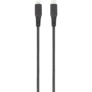 Vivanco LongLife kabel za punjenje, Lightning na USB-Type-C® podatkovni i kabel za punjenje, 1,5 m Vivanco USB kabel  Apple Lightning utikač, USB-C® utikač 1.50 m crna  61692 slika