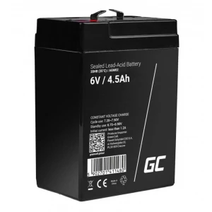 Green Cell  AGM02 olovni akumulator 6 V 4.5 Ah olovno-gelni (Š x V x D) 70 x 104 x 47 mm plosnati priključak 4.8 mm ciklus postojanosti, bez održavanja slika