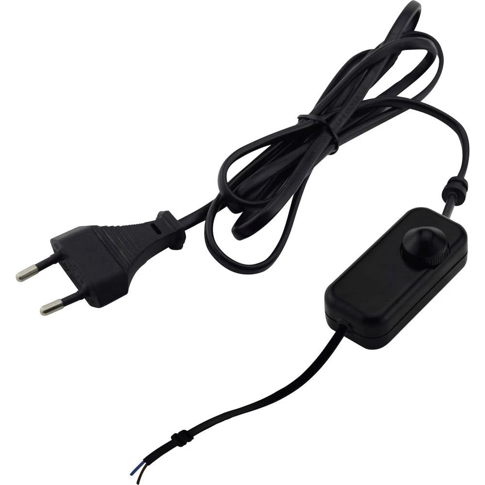 Žični prekidač za prigušivanje Crna Sposobnost uklapanja (min.) 25 W Rasklopna snaga (maks.) 150 W TRU COMPONENTS TC-6647540 1 S slika