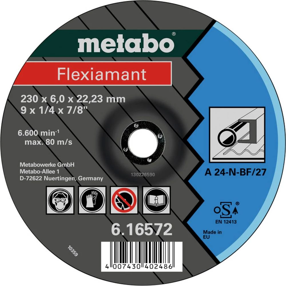 Metabo 616561000 ploča za grubu obradu s glavom 22.23 mm 10 St. slika