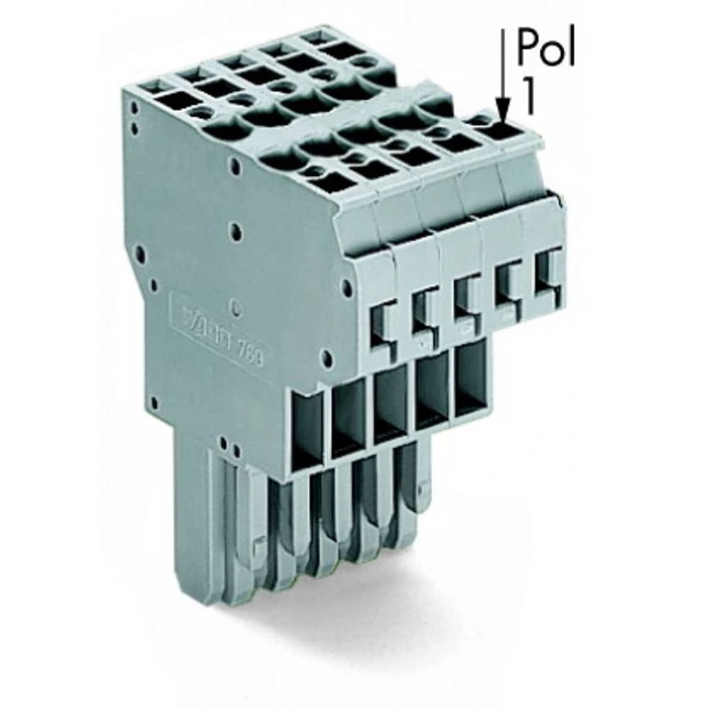 WAGO 769-129 opružna letva 5 mm opruga Dostupnost: l siva 10 St. slika