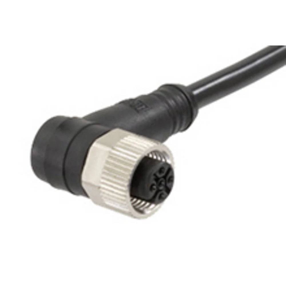 Molex 1200652264 Micro-Change (M12) Single-Ended Cordset with Knurled Hexnut, 4 Poles, Female (90°) to Pigtail, 22 AWG, Un slika