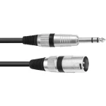 Omnitronic 30225196 XLR adapter cable [1x XLR utikač 3-polni - 1x klinken utikač 6.3 mm (stereo)] 2.00 m crna
