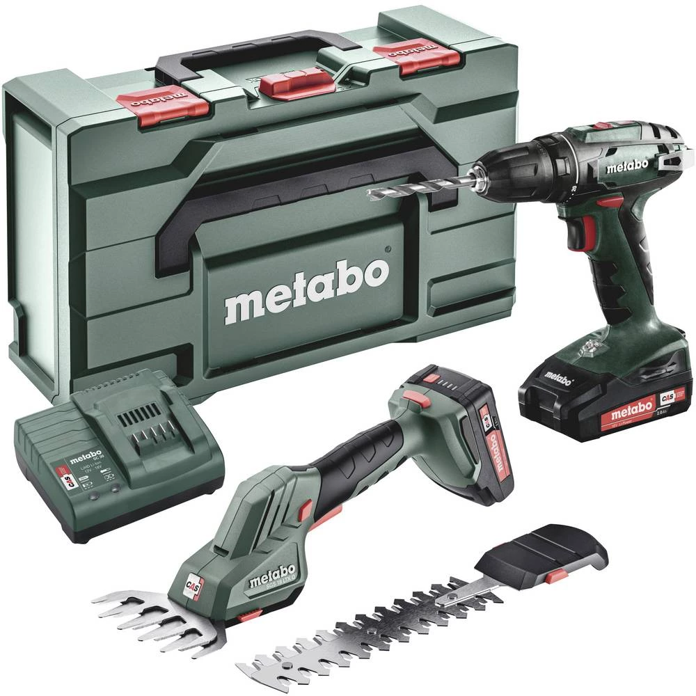 Metabo BS 18 + SGS 18 LTX Q 685186000 akumulatorska bušilica 18 V 2.0 Ah li-ion uklj. 2 akumulatora, uklj. kofer, uklj. slika