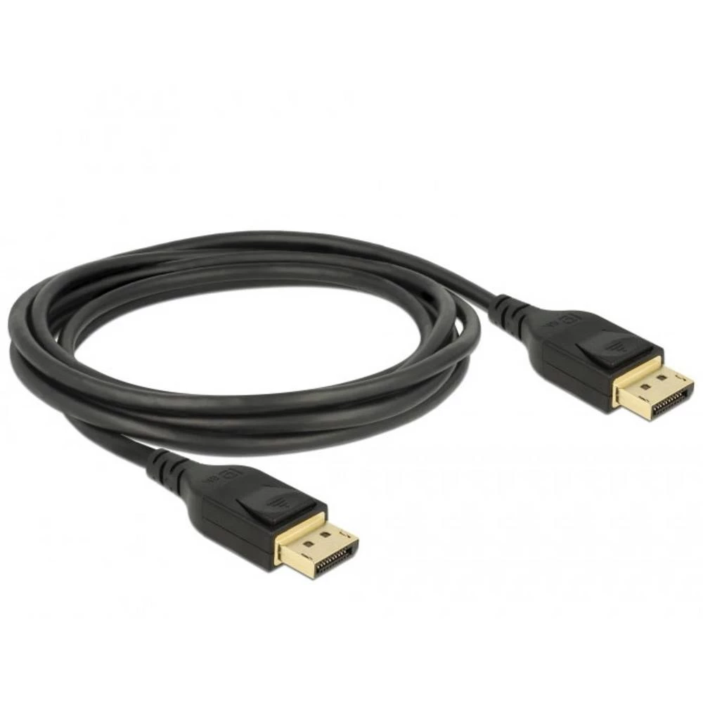 Delock DisplayPort priključni kabel DisplayPort utikač 5 m crna 85663 pozlaćeni kontakti, sukani, trostruko zaštićen, 4K slika