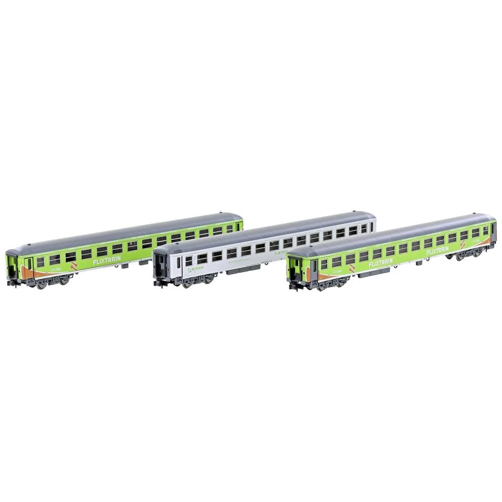 Hobbytrain LC95004 N Flixtrain (4) set od 3 putnička vagona Bimz 264 slika