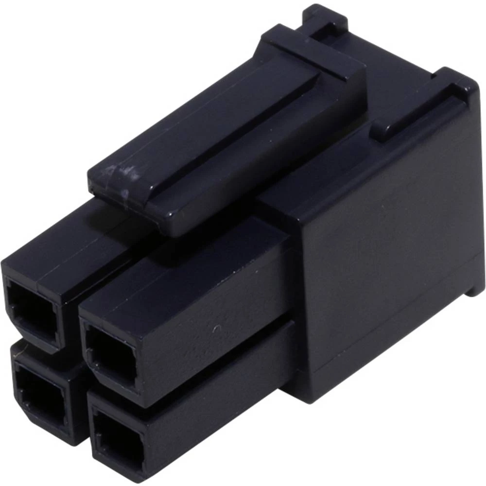 Molex 1700010104 Mega-Fit Receptacle Housing, Dual Row, 4 Circuit, Glow-Wire Capable, Bag slika