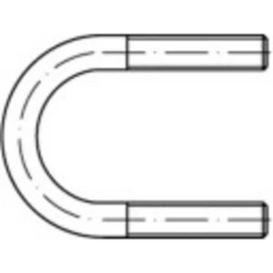TOOLCRAFT TO-9989874 Okrugli čelični nosač 10 St. slika