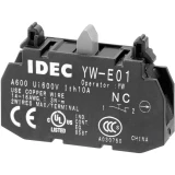Kontaktni element 1 otvarač vraća se u izsprijedai položaj 240 V/AC Idec YW-E01 1 ST